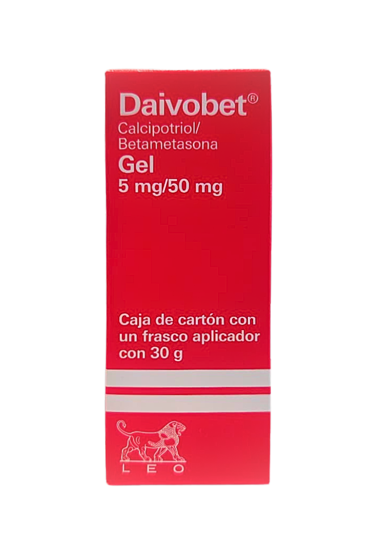 Calcipotriol 5 mg/Betametasona 50 mg DAIVOBET Gel 30 gr Leo Pharma