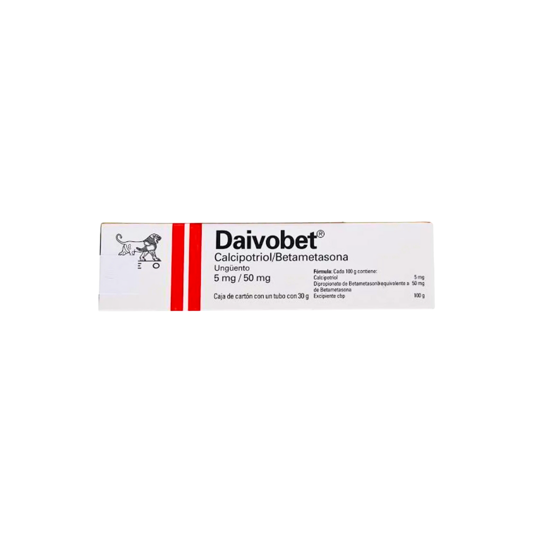Calcipotriol 5 mg/Betametasona 50 mg DAIVOBET Ung. 30 gr Leo Pharma