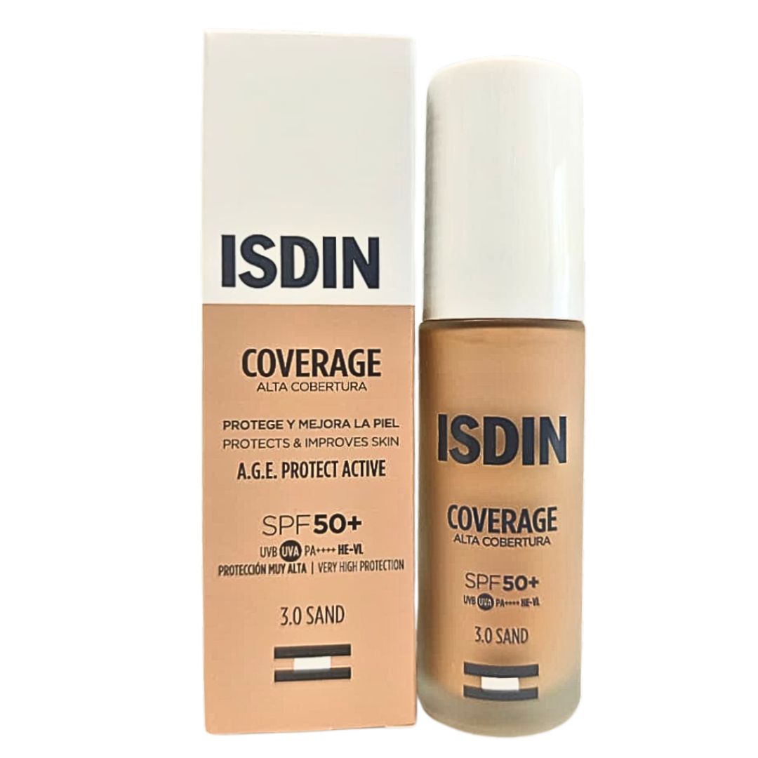 COVERAGE Tono 3 Sand FPS 50+ Base de Maquillaje Isdin 30 gr