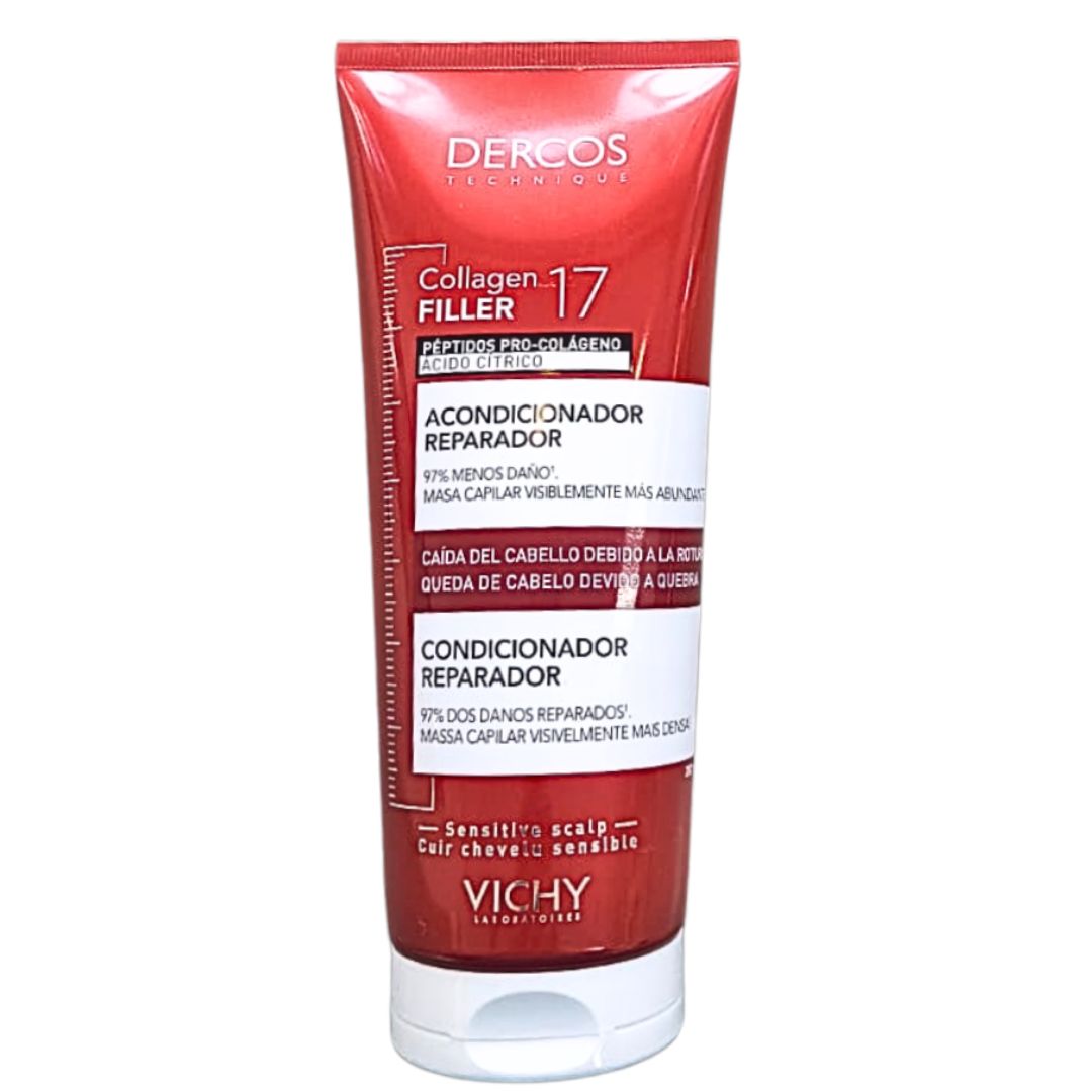 DERCOS Collagen 17 Filler Acondicionador Reparador Vichy 200 ml