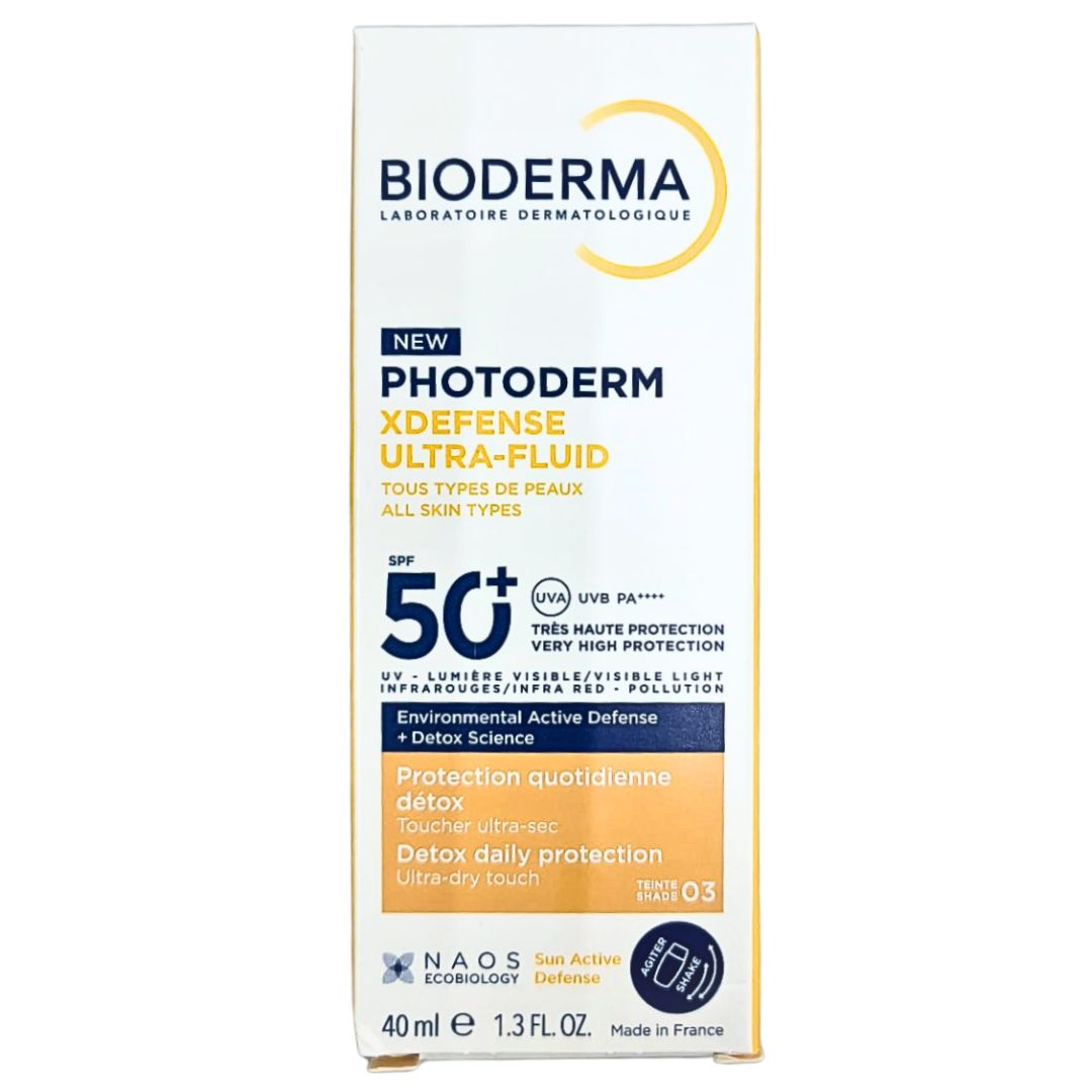 Protector Solar PHOTODERM Xdefense Ultra Fluid Tinte Shade SPF 50+ Bioderma 40 ml