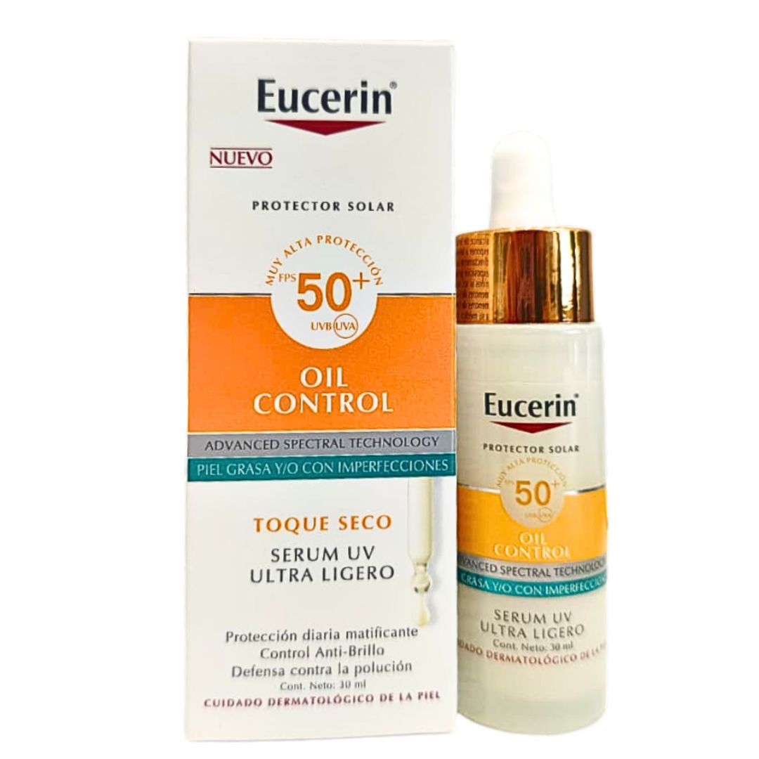 Protector Solar OIL CONTROL Serum UV Ultra Ligero FPS 50+ Eucerin 30 ml