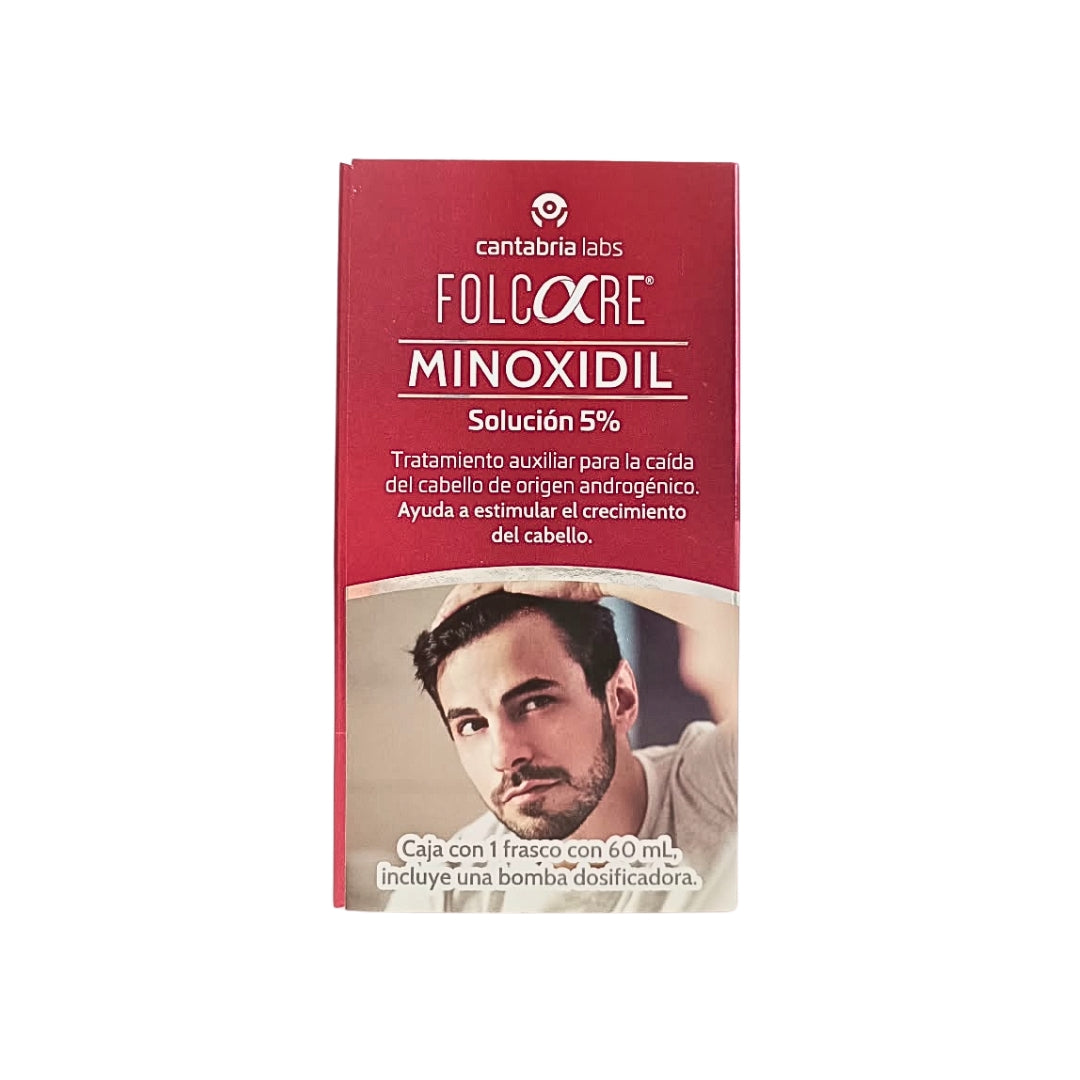 Minoxidil FOLCARE Solucion 5% Cantabria 60 ml