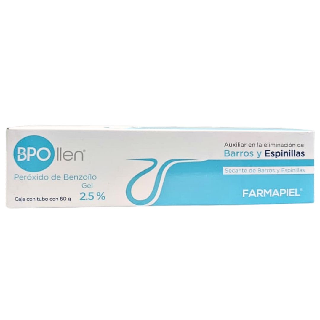 Peroxido de Benzoilo 2.5% BPOLLEN Gel 60 gr Farmapiel