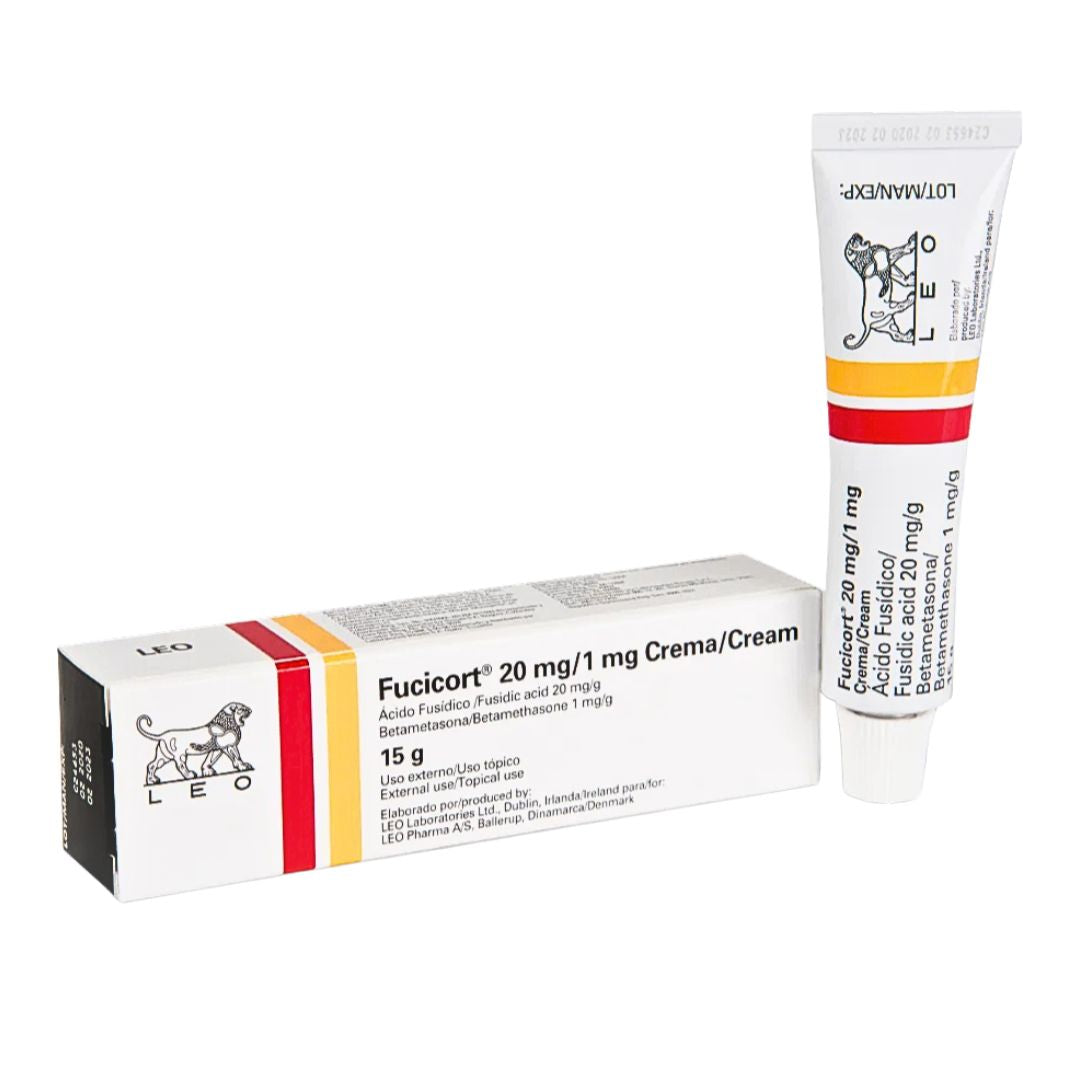 Ac. Fusidico 20 mg/Betametasona 1 mg FUCICORT Crema 15 gr Leo Pharma