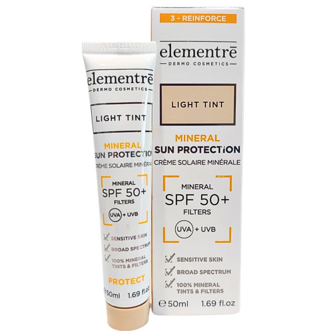 Protector Solar SUN PROTECTION Mineral Tinte Light SPF 50+ Elementre 50 ml