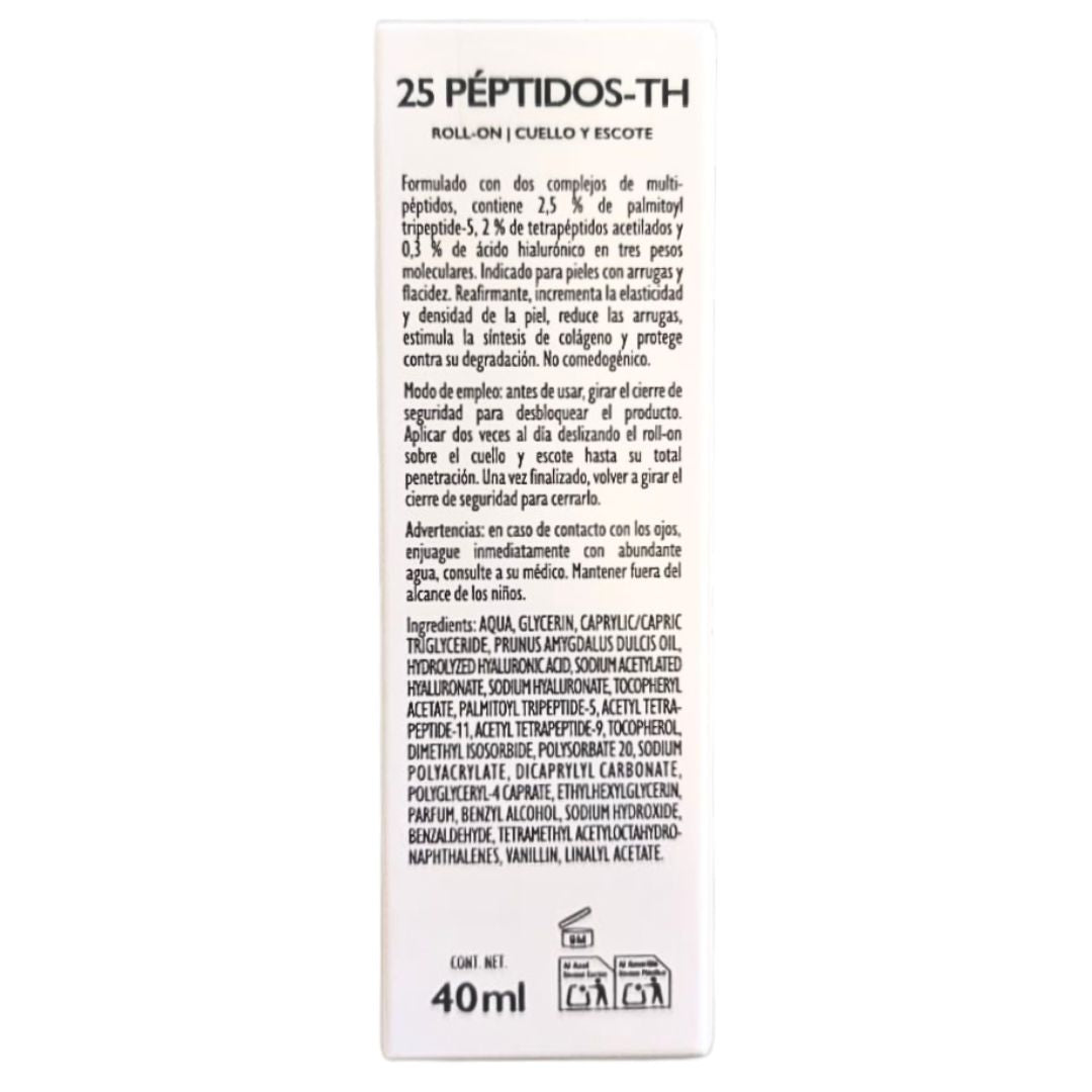25 PEPTIDOS-TH Cuello y Escote Rollo-On GH 40 ml