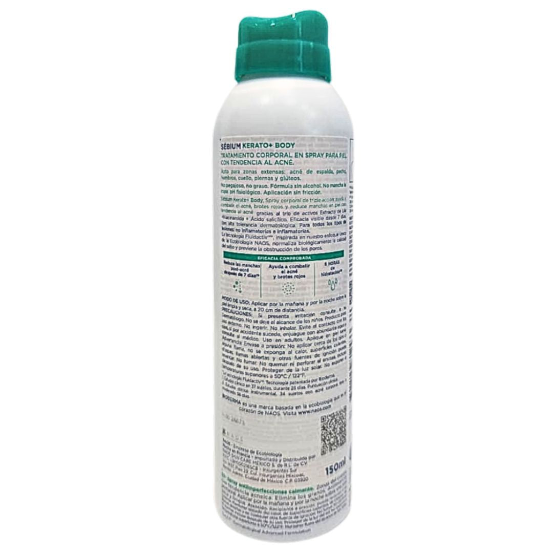 SEBIUM kerato+ Body Spray Anti-imperfecciones Bioderma 150 ml