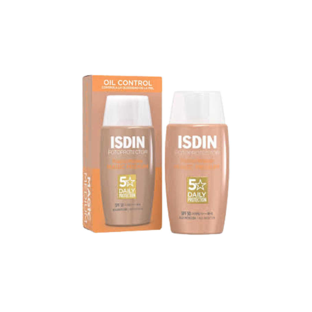 Protector Solar FUSION WATER Tinte Medium SPF 50+ Isdin 50 ml