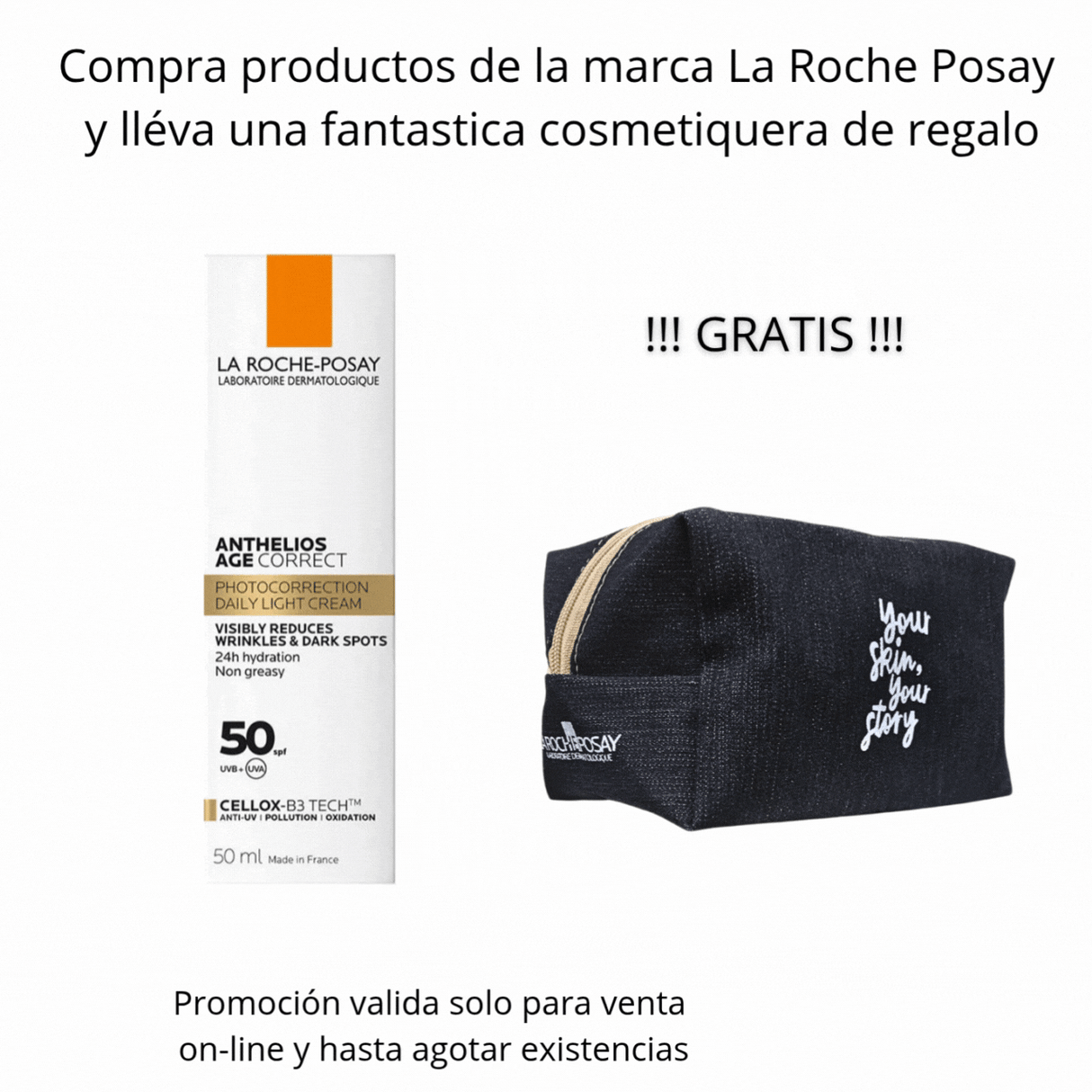 Protector Solar ANTHELIOS Age Correct SPF 50+ La Roche Posay 40 ml