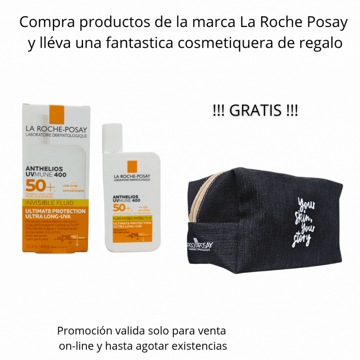 Protector Solar ANTHELIOS UV Mune 400 Fluido Invisible SPF 50+ La Roche Posay 50 ml