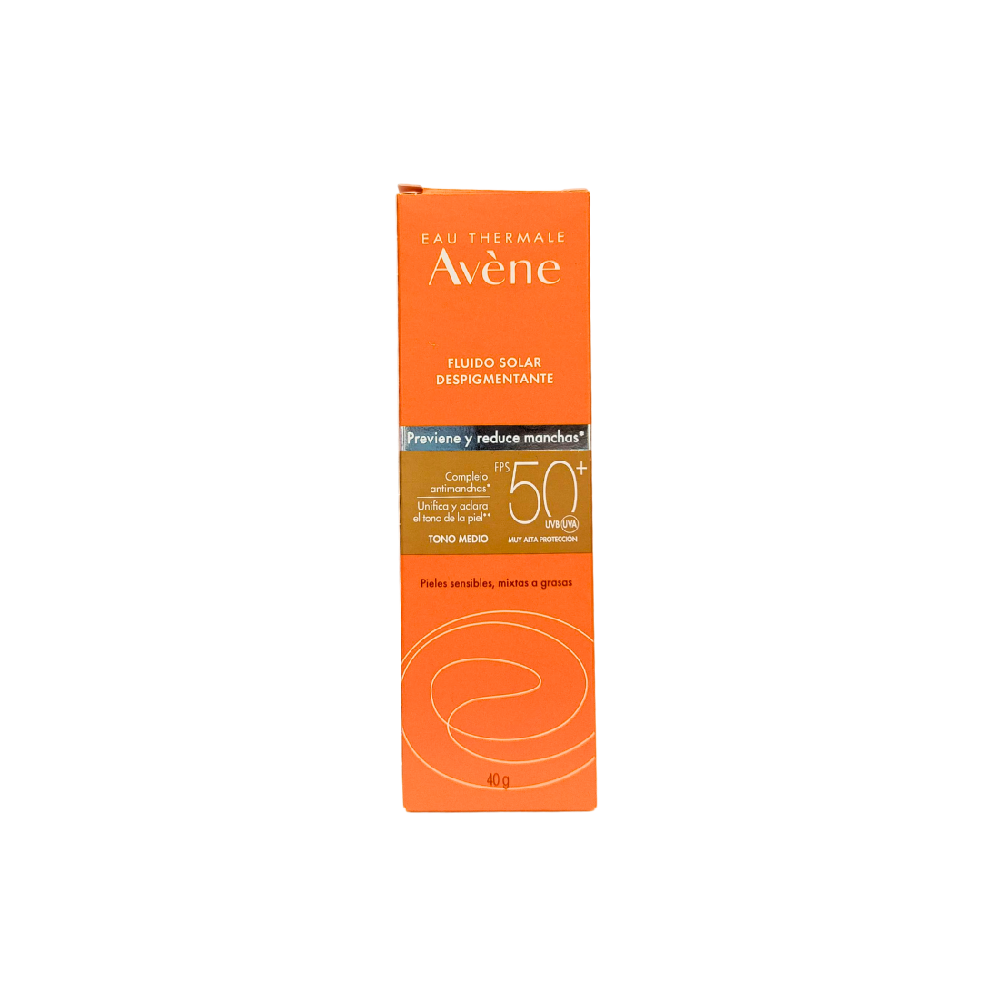 Protector Solar FLUIDO DESPIGMENTANTE FPS 50+ Tinte Medio Avene