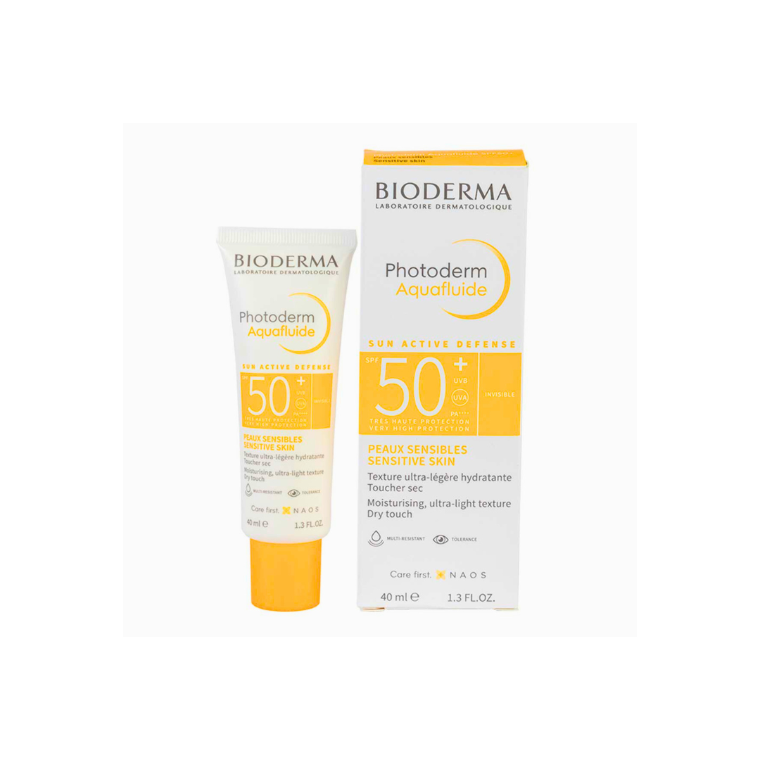 Protector Solar PHOTODERM Max Aquafluido SPF 50+ Natural Bioderma 40 ml