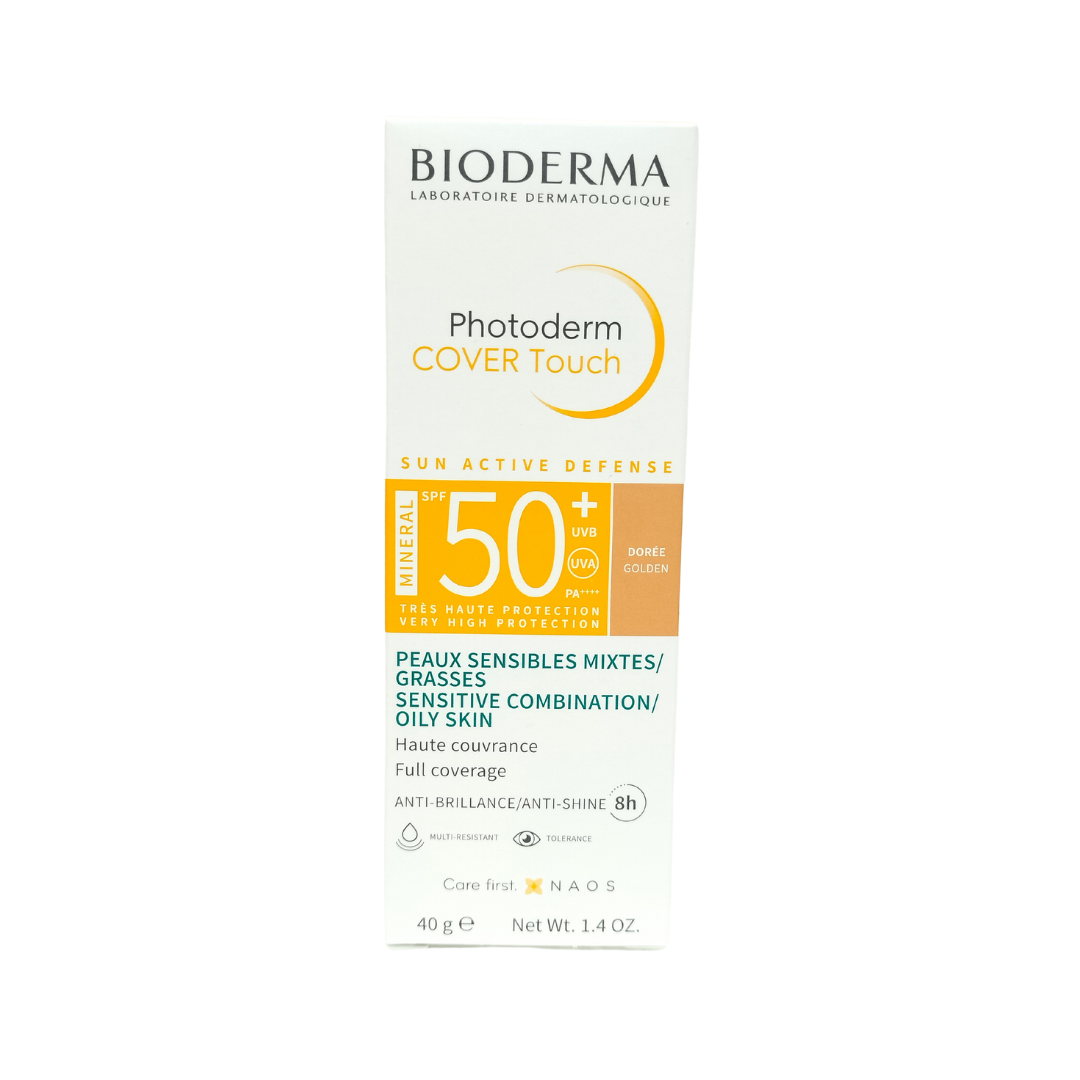 Protector Solar PHOTODERM Nude Touch SPF 50+ Tinte Dorado Bioderma 40 ml