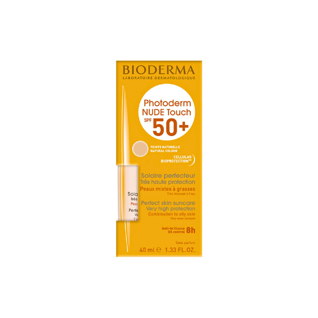 Protector Solar PHOTODERM Nude Touch SPF 50+ Tinte Muy Claro Bioderma 40 ml