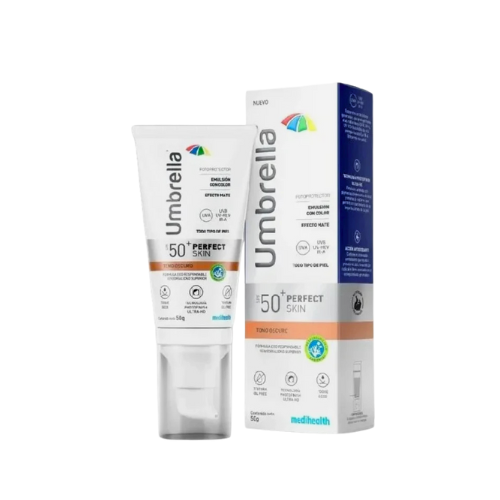 Protector Solar UMBRELLA Perfect Skin SPF 50+ Tinte Oscuro Medihealt 50 gr