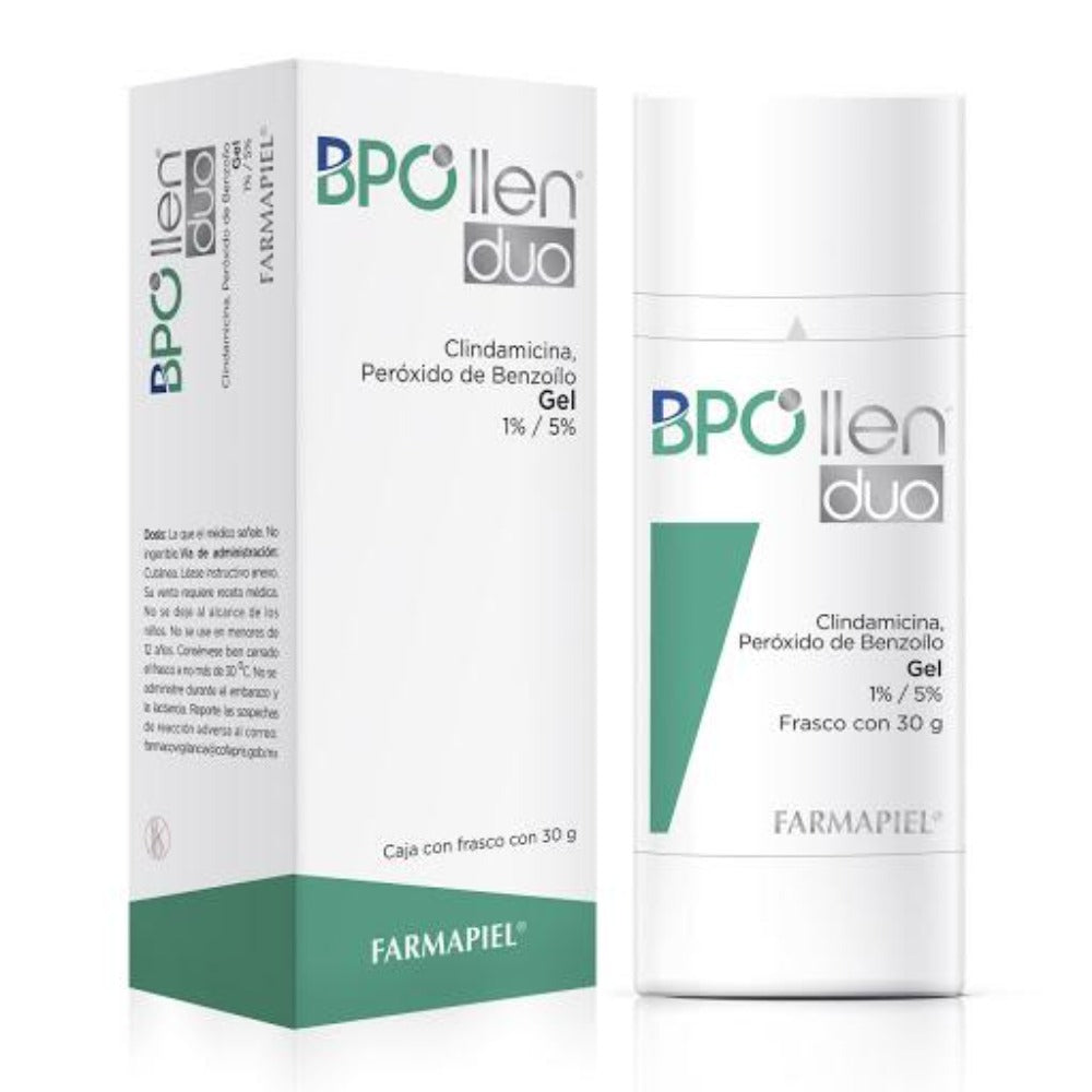 Clindamicina 1%/Peroxido de Benzoilo 5% BPOLLEN Duo Gel 30 gr Farmapiel