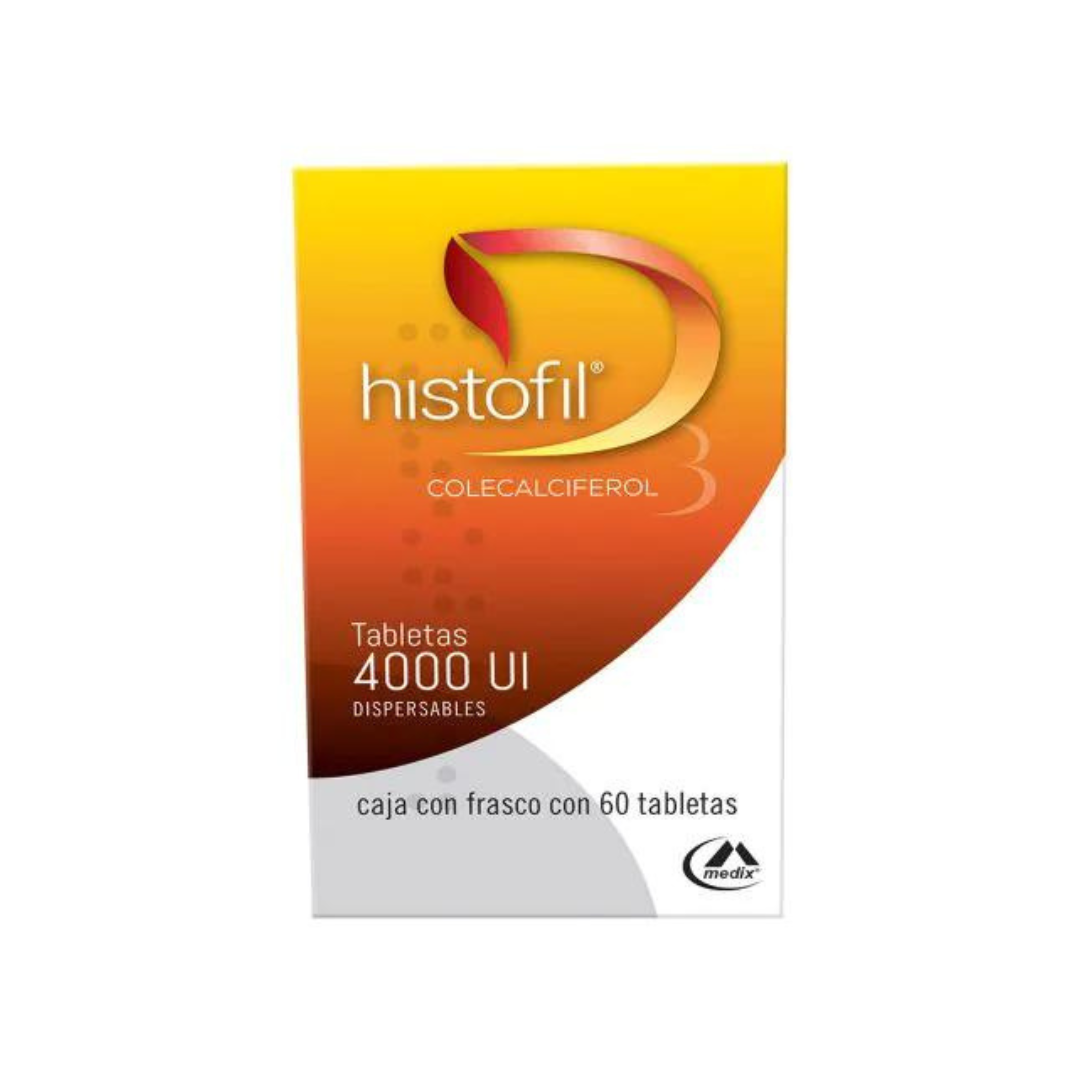 Colecalciferol 4000 UI HISTOFIL D 60 tabletas Medix