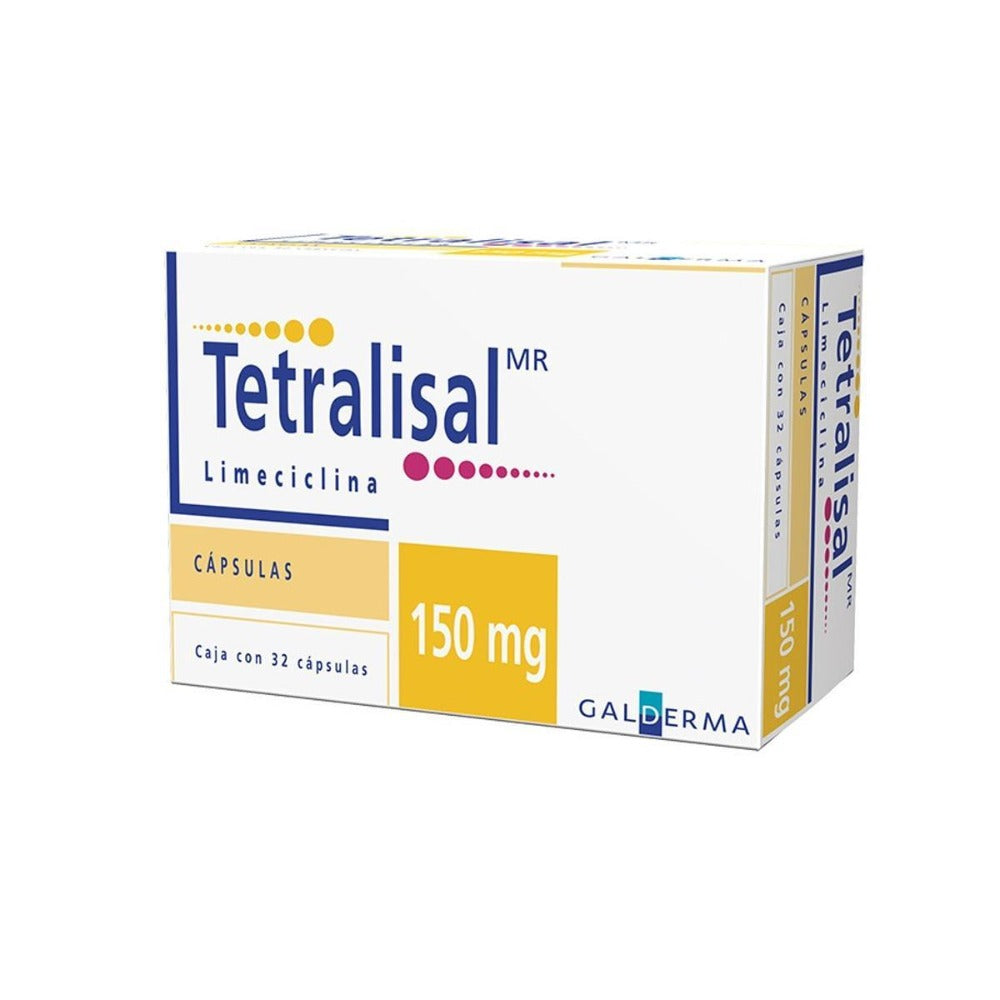 Limeciclina 150 mg TETRALISAL 32 Capsulas Galderma