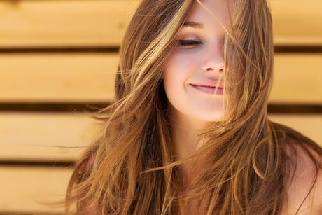 caspa, cabello sano