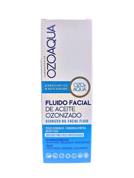 Fluido Facial de Aceite OZONIZADO Piel Sensible Ozoaqua 50 ml