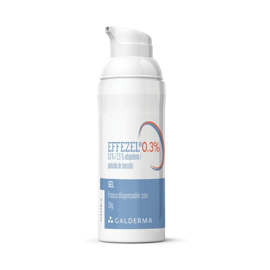 Adapaleno 0.3g / peroxido de benzoilo 2.5g  EFFEZEL Gel 30 gr Galderma