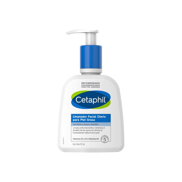 Cetaphil, Limpiador facial para piel grasa, 237ml – Derma Express MX