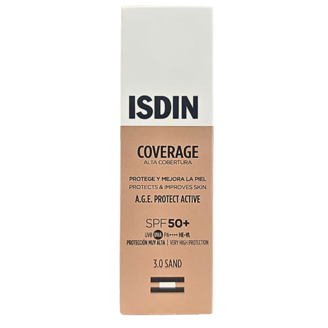 COVERAGE Tono 3 Sand FPS 50+ Base de Maquillaje Isdin 30 gr