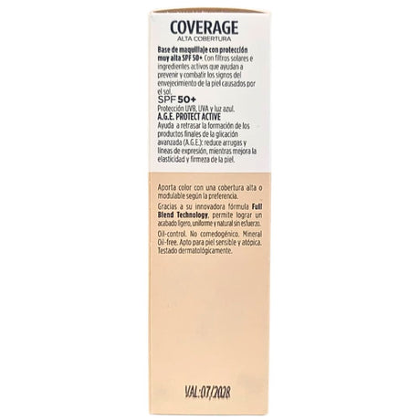 COVERAGE Tono 2 Beige FPS 50+ Base de Maquillaje Isdin 30 gr