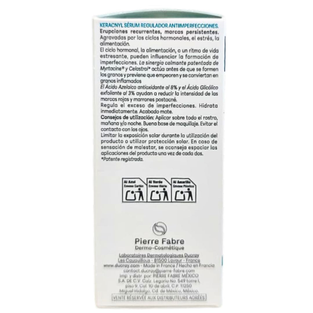 KERACNYL Suero Regulador Antiimperfecciones Ducray 30 ml