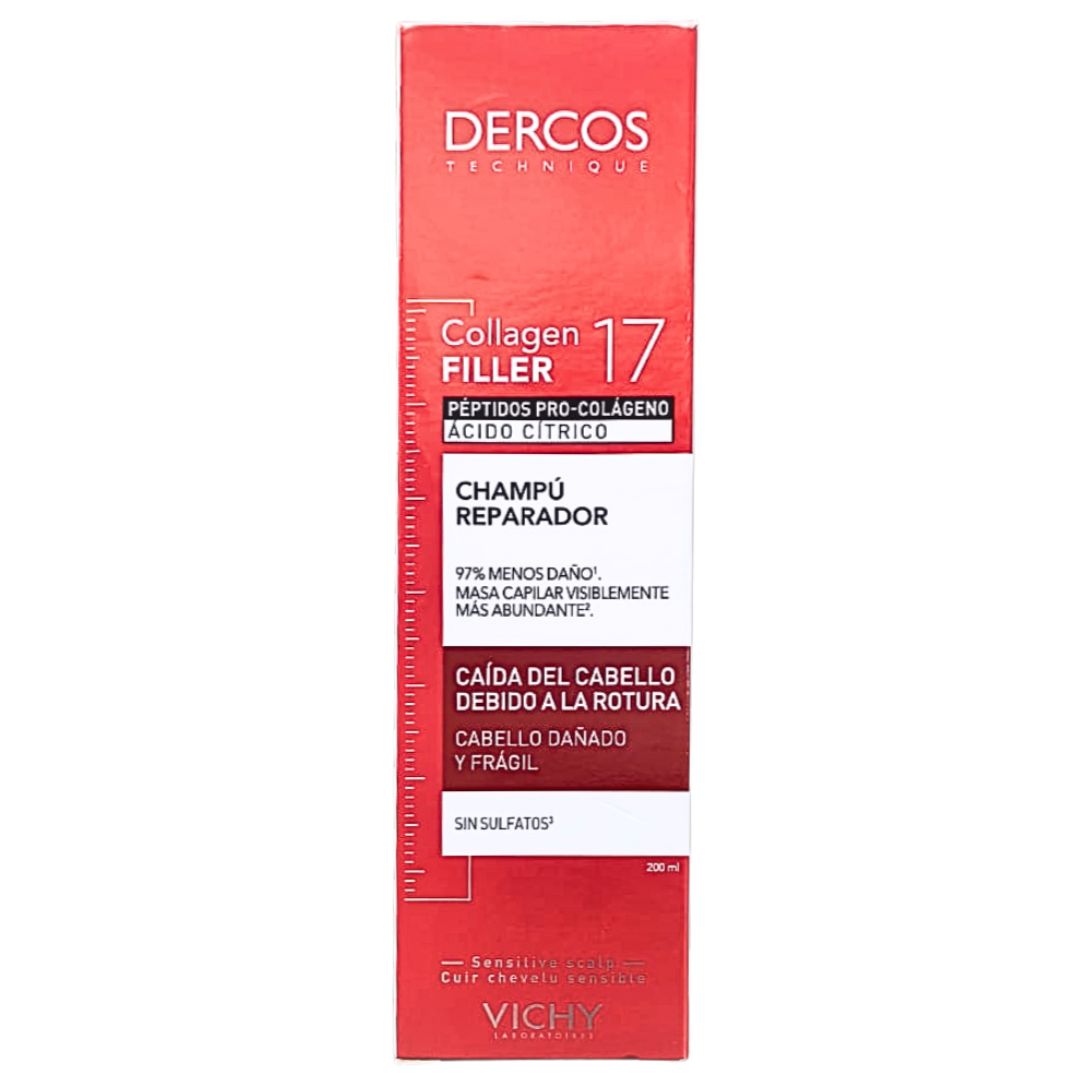 DERCOS Collagen 17 Filler Shampoo Reparador Vichy 200 ml