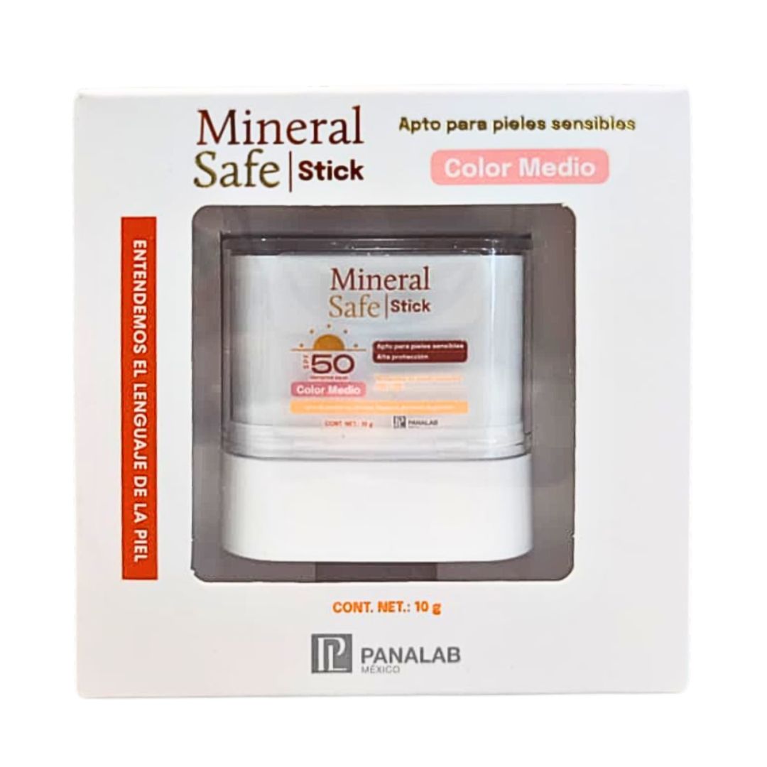 Protector Solar MINERAL SAFE Stick Tinte Medio Panalab 10 gr