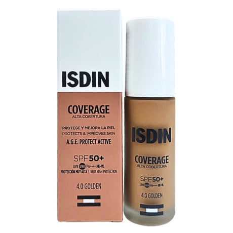 COVERAGE Tono 4 Golden FPS 50+ Base de Maquillaje Isdin 30 gr