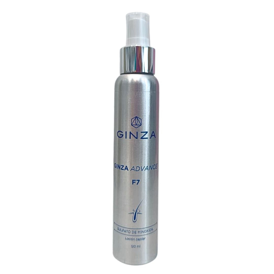 Sulfato de Minoxidil 12%  Finasteride 1% F7 Advance Ginza Pharma 120 ml