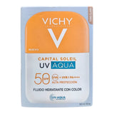 Protector Solar CAPITAL SOLEIL UV Aqua Fluido Tono Claro SPF 50+ Vichy 50 ml