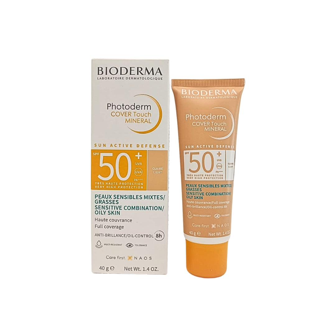Protector Solar PHOTODERM Cover Touch SPF 50 + Tinte Claro Bioderma 40 gr