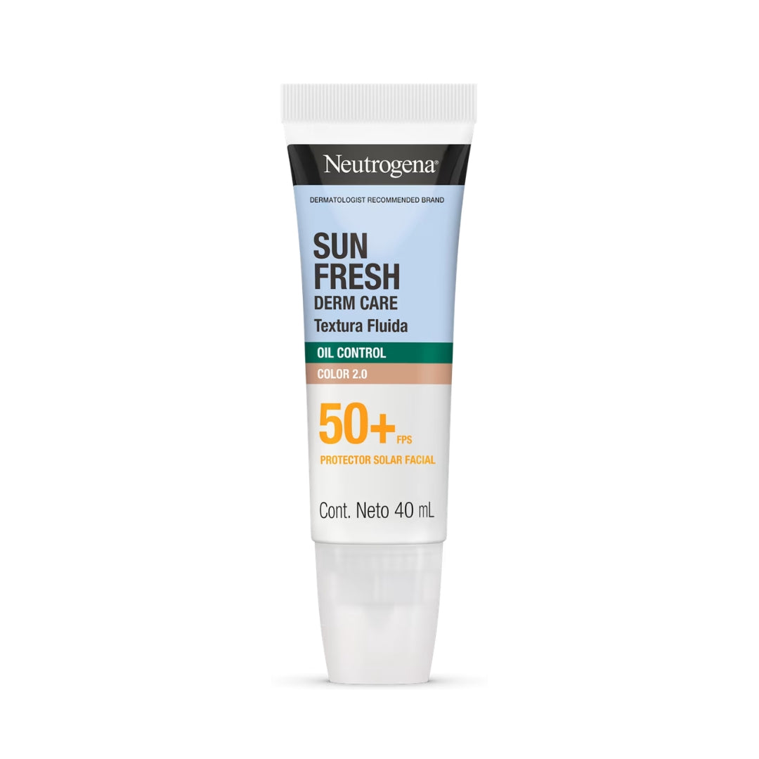 Protector Solar SUN FRESH Oil Control Tinte 2.0 Neutrogena 40 ml