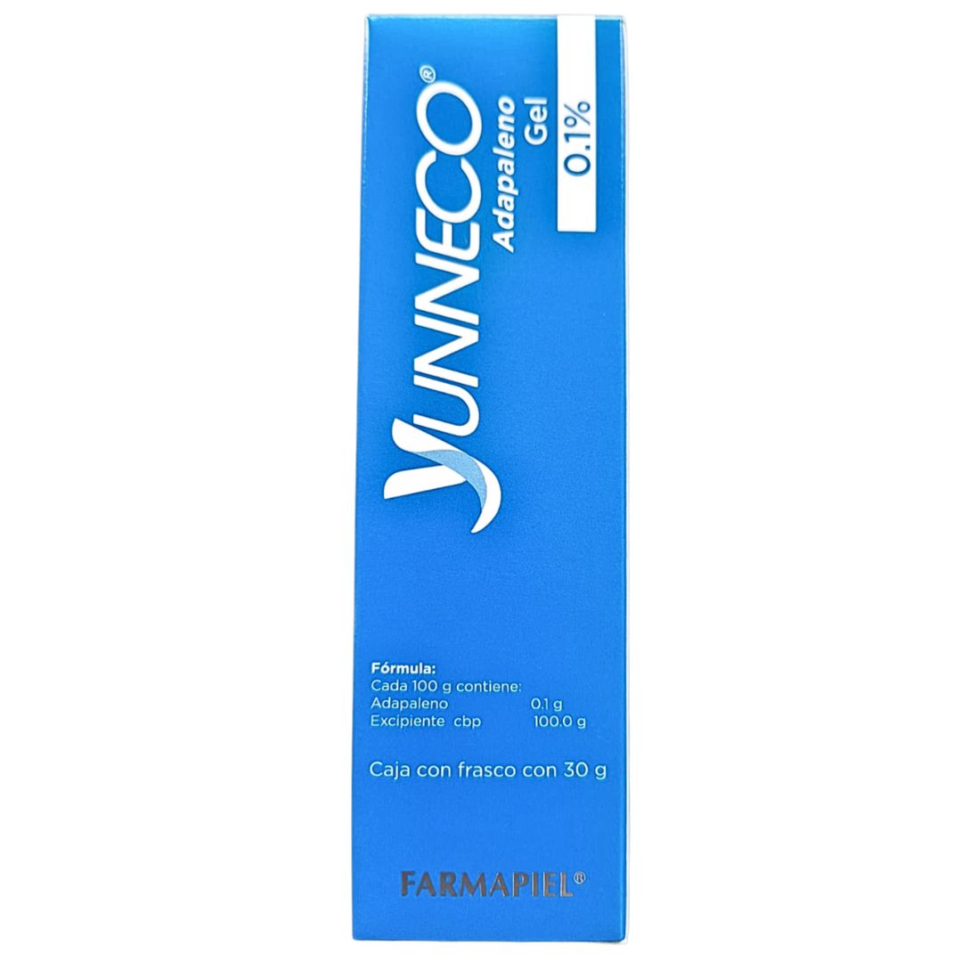 Adapaleno 0.1% YUNNECO Gel 30 gr Farmapiel