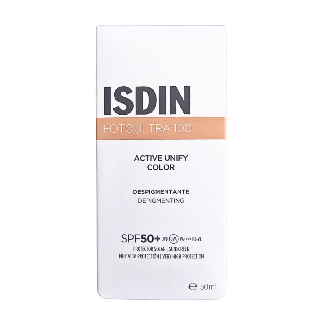 Protector Solar ACTIVE UNIFY Tinte FotoUltra 100 SPF 50+ Isdin 50 ml