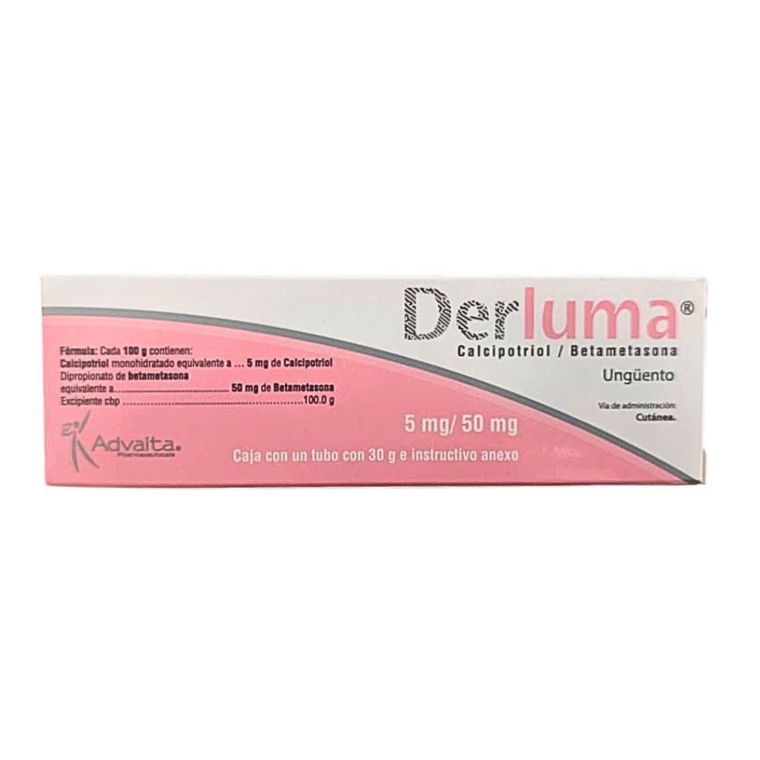 Calcipotriol 5 mg Betametasona 50 mg DERLUMA Crema 30 gr Advaita