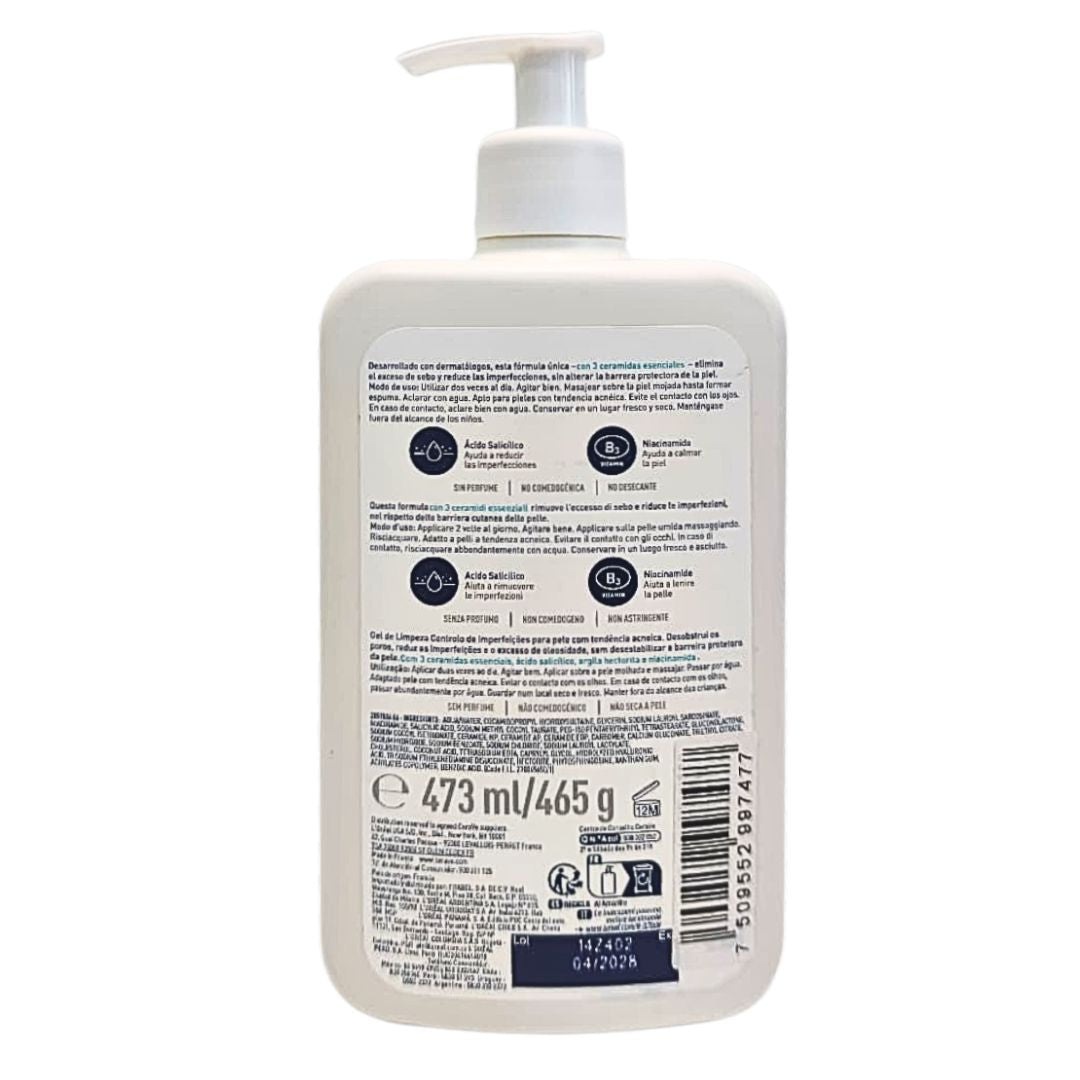 CERAVE Blemish Control Limpiador Antiimperfecciones MVE Technology 473 ml
