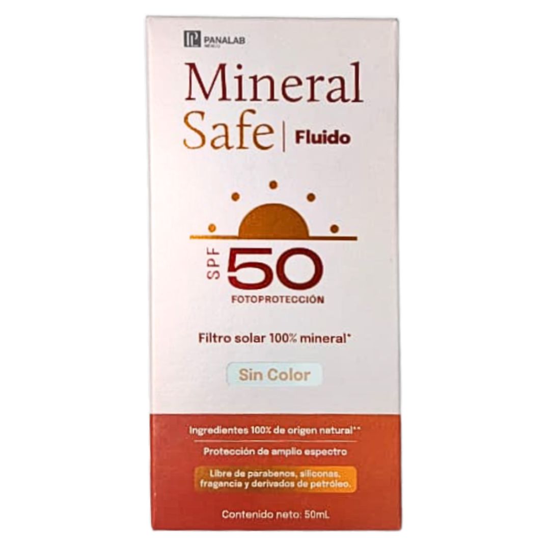 Protector Solar MINERAL SAFE Fluido Mineral  SPF 50 Panalab 50 ml