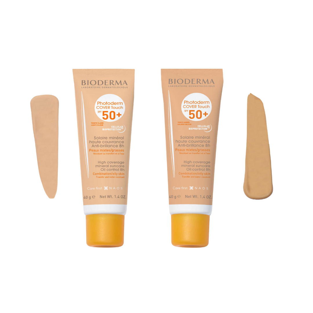 Protector Solar PHOTODERM Cover Touch SPF 50 + Tinte Bioderma 40 gr