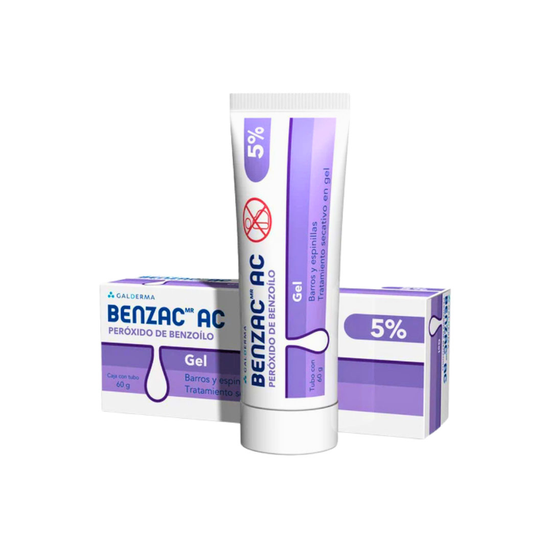 Peroxido de Benzoilo BENZAC AC Gel 5% 60 gr Galderma