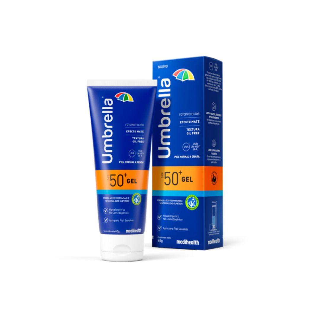 Protector Solar UMBRELLA Gel SPF 50+ Medihealh 60 gr
