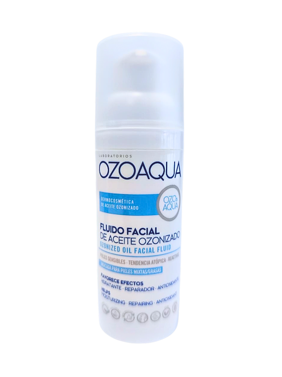 Fluido Facial de Aceite OZONIZADO Piel Sensible Ozoaqua 50 ml