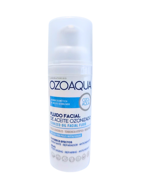Fluido Facial de Aceite OZONIZADO Piel Sensible Ozoaqua 50 ml