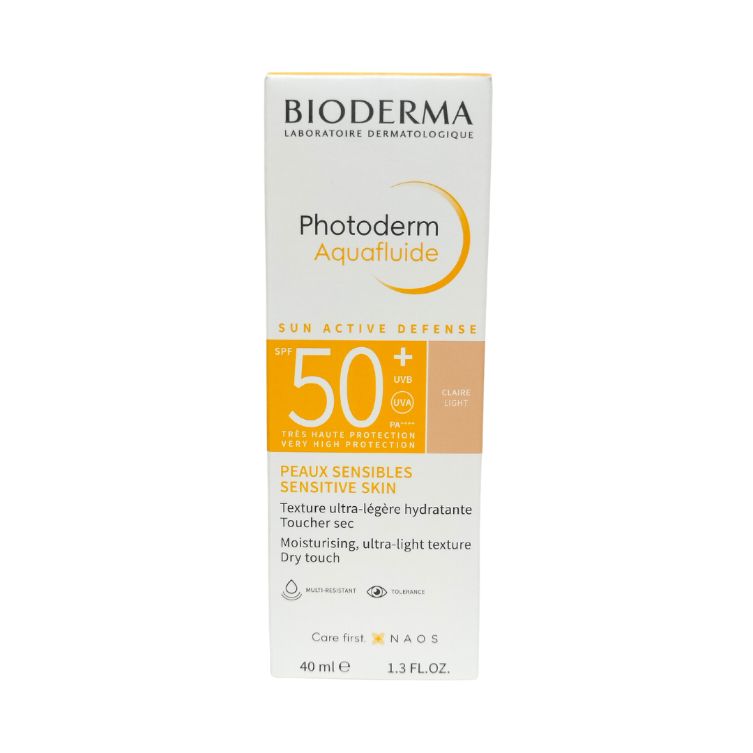Protector Solar PHOTODERM Max Aquafluido SPF 50+ Tinte Claro Bioderma 40 ml