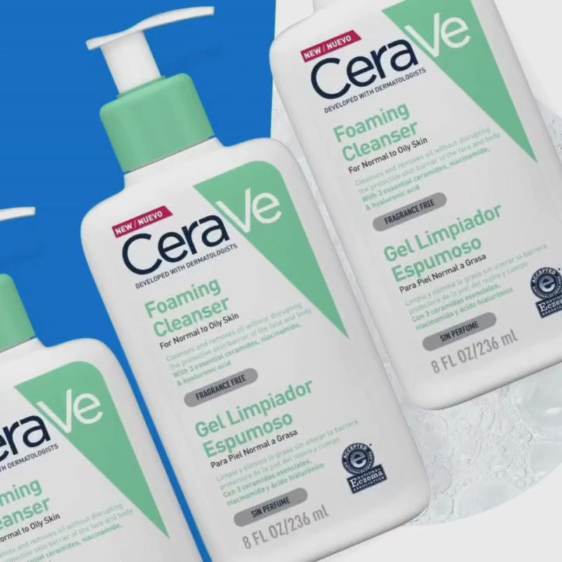 CERAVE Gel Limpiador Espumoso MVE Technology 473 ml