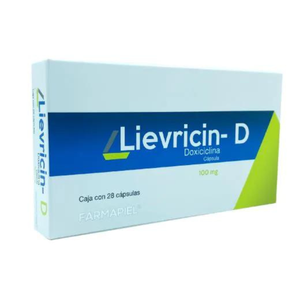 Doxiciclina 100 mg LIEVRICIN-D 28 Cpsulas Farmapiel